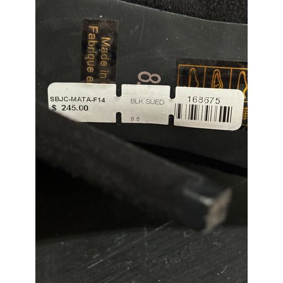 Jeffrey Campbell NWOT Knee High Stiletto Boots Sz 8.5 Suede Wide Calf High Heel - Picture 6 of 7